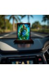Car Desk/Table Top Lord Krishna Wooden Photo Stand 3x4 Inches, Compact & Stylish Spiritual Display For Car, Home & Office (Pack Of 1) (F14357)