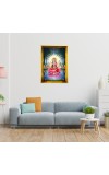 Mata Lakhsmi Golden Photo Frame - 16x20 Inches | Elegant Wooden Frame For Home, Office & Temple Decoration | Spiritual Wall & Table Decor And Gift Item (F9715)