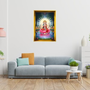 Mata Lakhsmi Golden Photo Frame - 10x14 Inches | Elegant Wooden Frame For Home, Office & Temple Decoration | Spiritual Wall & Table Decor And Gift Item (F9715) Mata Lakhsmi Golden Photo Frame - 10x14 Inches | Elegant Wooden Frame For Home, Office & Temple Decoration | Spiritual Wall & Table Decor And Gift Item (F9715)