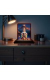 Car Desk/Table Top Arunachaleshwara Temple Wooden Photo Stand 3x4 Inches, Compact & Stylish Spiritual Display For Car, Home & Office (Pack Of 1) (F14336)