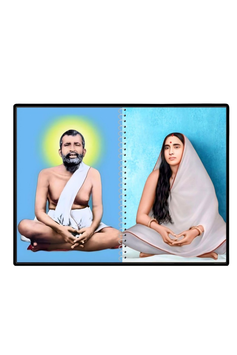 Sri Sri Ramakrishna & Maa Sarada Devi Laminated Photo - 11x13 Inches, Divine Blessings For Home & Office And Temple Decoration (F16320)