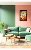 Lord Rama Sita Photo Frame For Wall & Table | 7x9 Inch Golden Cherry Finish | Decorative Lord Rama Sita Photo Frame For Home, Office & Pooja Room (F11720)