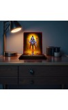 Car Desk/Table Top Lord Shiva Wooden Photo Stand 3x4 Inches, Compact & Stylish Spiritual Display For Car, Home & Office (Pack Of 1) (F14187)
