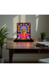 Car Desk/Table Top Maa Laxmi Wooden Photo Stand â€“ 3x4 Inches, Compact & Stylish Spiritual Display For Car, Home & Office (Pack Of 1) (F15107)