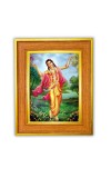 Gaudiya Vaishnavism Photo Frame 16x20 Inches-Brown Wooden Frame For Home, Office & Temple Decoration And Gifting (F6466)