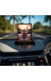 Car Desk/Table Top Shiva Lingam Wooden Photo Stand 3x4 Inches, Compact & Stylish Spiritual Display For Car, Home & Office (Pack Of 1) (F14608)