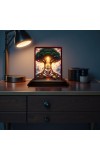 Car Desk/Table Top Lord Hanuman Wooden Photo Stand 3x4 Inches, Compact & Stylish Spiritual Display For Car, Home & Office (Pack Of 1) (F14345)