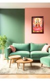 Maa Laxmi Photo Frame For Wall & Table | 7x9 Inch Golden Cherry Finish | Decorative Maa Laxmi Photo Frame For Home, Office & Pooja Room (F11716)