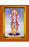 Golden Photo Frame - 10x14 Inches | Elegant Wooden Frame For Home, Office & Temple Decoration | Spiritual Wall & Table Decor and Gift Item