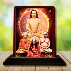 Car Desk/Table Top Mahavathar Babaji Wooden Photo Stand 3x4 Inches, Compact & Stylish Spiritual Display For Car, Home & Office (Pack Of 1) (F14321) Car Desk/Table Top Mahavathar Babaji Wooden Photo Stand 3x4 Inches, Compact & Stylish Spiritual Display For Car, Home & Office (Pack Of 1) (F14321)