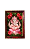 Lord Ganesha Photo Frame For Wall & Table | 7x9 Inch Golden Cherry Finish | Decorative Lord Ganesha Photo Frame For Home, Office & Pooja Room (F11799)