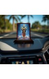 Car Desk/Table Top Lord Balaji Wooden Photo Stand 3x4 Inches, Compact & Stylish Spiritual Display For Car, Home & Office (Pack Of 1) (F14356)