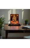 Car Desk/Table Top Lord Hanuman Wooden Photo Stand 3x4 Inches, Compact & Stylish Spiritual Display For Car, Home & Office (Pack Of 1) (F14454)