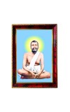 Sri Ramakrishna Paramahamsadeb Photo Frame For Wall & Table | 7x9 Inch Golden Cherry Finish | Decorative Sri Ramakrishna Paramahamsadeb Photo Frame For Home, Office & Pooja Room (F11309)