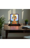 Car Desk/Table Top Lord RamSiya Hanuman Wooden Photo Stand 3x4 Inches, Compact & Stylish Spiritual Display For Car, Home & Office (Pack Of 1) (F15194)