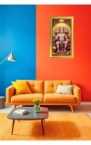 Panchamukhi Hanuman Digital Golden Color Photo Frame | Hindu Religious Wall Decor | 8x15 Inches - Inspirational Wall Art For Office, Home Decor - Ideal Spiritual Gift (F10336)