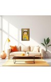Maa Baglamukhi Digital Golden Balck Color Photo Frame | Hindu Religious Wall Decor | 10x16 Inches - Inspirational Wall Art For Office, Home Decor - Ideal Spiritual Gift (F16961)