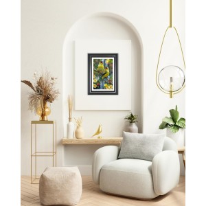 Goldfinch Birds Photo Wall & Table Frame | 14x18 Inch Black Designer | Perfect For Gifting & Home Decor (F9569)