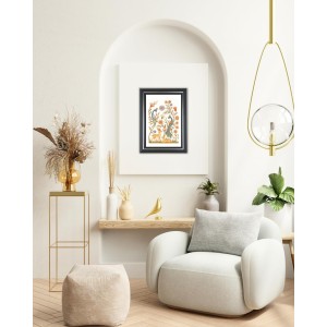 Peacocks, Deer, And Flowers Photo Wall & Table Frame | 12x16 Inch Black Designer | Perfect For Gifting & Home Decor (F9662) Peacocks, Deer, And Flowers Photo Wall & Table Frame | 12x16 Inch Black Designer | Perfect For Gifting & Home Decor (F9662)