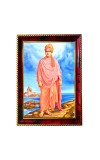 Swami Vivekananda Photo Frame For Wall & Table | 7x9 Inch Golden Cherry Finish | Decorative Swami Vivekananda Photo Frame For Home, Office & Pooja Room (F11732)