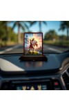 Car Desk/Table Top Lord Hanuman And Rama And Sita Wooden Photo Stand 3x4 Inches, Compact & Stylish Spiritual Display For Car, Home & Office (Pack Of 1) (F14304)