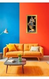 Lord Shiva Digital Golden Color Photo Frame | Hindu Religious Wall Decor | 10x17 Inches - Inspirational Wall Art For Office, Home Decor - Ideal Spiritual Gift (F10368)