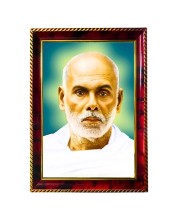 Guru Sri Narayana Photo Frame For Wall & Table | 7x9 Inch Golden Cherry Finish | Decorative Guru Sri Narayana Photo Frame For Home, Office & Pooja Room (F11750)