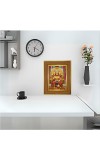 Lord Bajrang Bali Photo Frame 10x14 Inches-Brown Wooden Frame For Home, Office & Temple Decoration And Gifting (F6388)