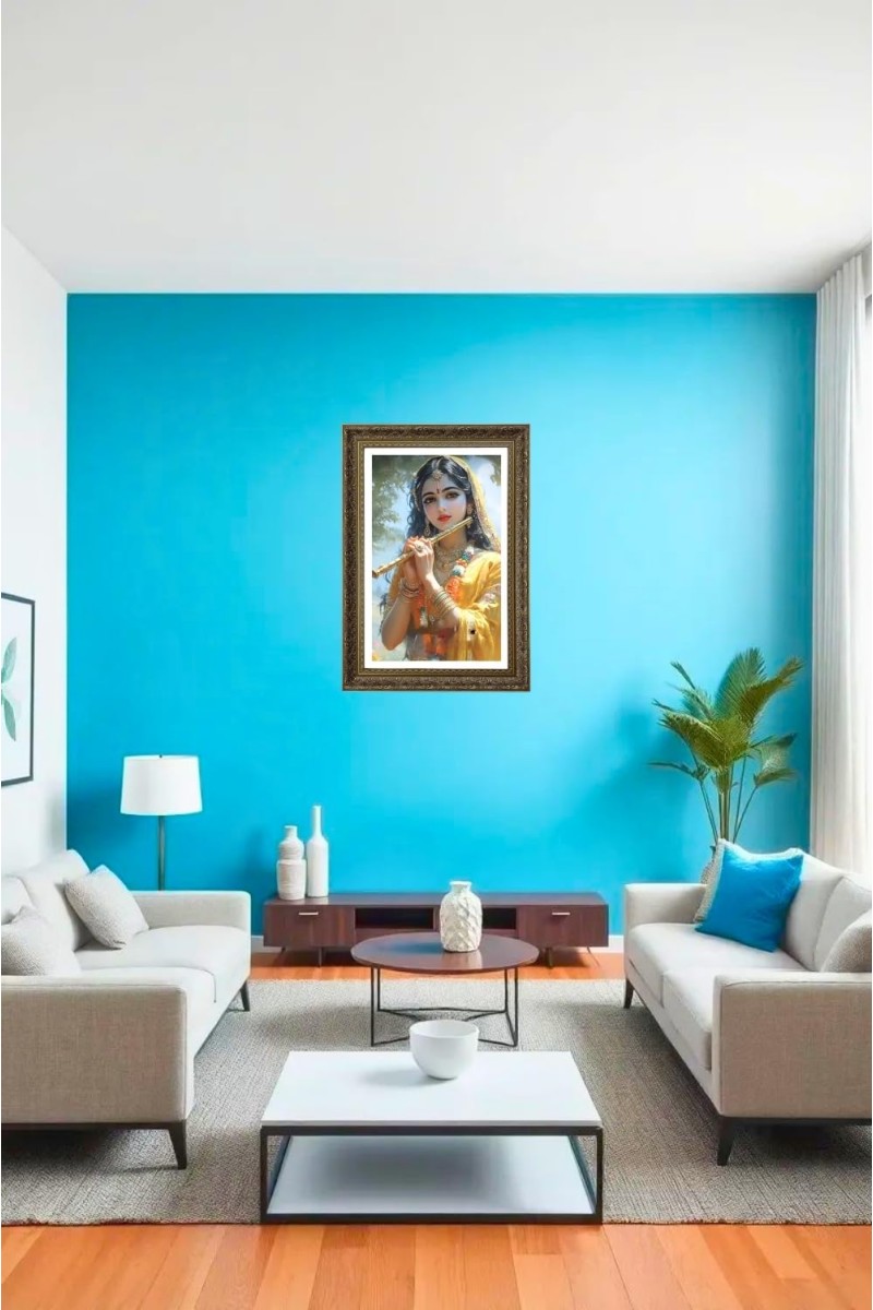 Radha Rani Big Photo Frame - 20x28 Inches For Home,Temple & Office Decoration (F11064)