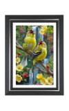 Goldfinch Birds Photo Wall & Table Frame | 10x14 Inch Black Designer | Perfect For Gifting & Home Decor (F9569)