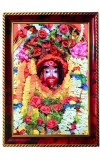 Jai Maa Tara Photo Frame For Wall & Table | 7x9 Inch Golden Cherry Finish | Decorative Jai Maa Tara Photo Frame For Home, Office & Pooja Room (F11403)