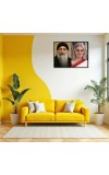 Acharya Rajneesh (Oshoo) &Maa Anand Sheela Laminated Photo - 7x9 Inches, Divine Blessings For Home & Office And Temple Decoration (F16329)