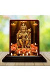 Car Desk/Table Top Lord Hanuman Wooden Photo Stand 3x4 Inches, Compact & Stylish Spiritual Display For Car, Home & Office (Pack Of 1) (F14454)