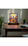 Car Desk/Table Top Lord Ram Wooden Photo Stand â€“ 3x4 Inches, Compact & Stylish Spiritual Display For Car, Home & Office (Pack Of 1) (F15106)