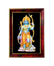 Lord Rama Photo Frame For Wall & Table | 7x9 Inch Golden Cherry Finish | Decorative Lord Rama Photo Frame For Home, Office & Pooja Room (F11424)