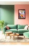 God Sri Krishna Photo Frame For Wall & Table | 7x9 Inch Golden Cherry Finish | Decorative God Sri Krishna Photo Frame For Home, Office & Pooja Room (F11519)