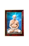 Lahiri Mahasaya Photo Frame For Wall & Table | 7x9 Inch Golden Cherry Finish | Decorative Lahiri Mahasaya Photo Frame For Home, Office & Pooja Room (F11753)