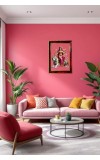 Maa Durga Photo Frame For Wall & Table | 7x9 Inch Golden Cherry Finish | Decorative Maa Durga Photo Frame For Home, Office & Pooja Room (F11400)