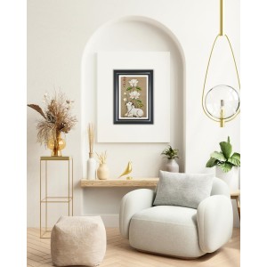 Cow And Lotus Flowers Photo Wall & Table Frame | 16x20 Inch Black Designer | Perfect For Gifting & Home Decor (F9605) Cow And Lotus Flowers Photo Wall & Table Frame | 16x20 Inch Black Designer | Perfect For Gifting & Home Decor (F9605)