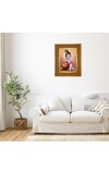 Little Gopal Photo Frame 10x14 Inches-Brown Wooden Frame For Home, Office & Temple Decoration And Gifting (F6266)