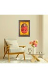 Swami Avdheshanand Giri Spiritual Guru Digital Photo In Designer Frame, Size 8x12 Inch | Hindu Religious Picture For Home Temple, Office & Gift | Wall Art & Pooja Decor (F10471)