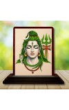 Car Desk/Table Top Lord Shiva Wooden Photo Stand â€“ 3x4 Inches, Compact & Stylish Spiritual Display For Car, Home & Office (Pack Of 1) (F15159)