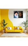 Acharya Rajneesh (Oshoo) &Maa Anand Sheela Laminated Photo - 7x9 Inches, Divine Blessings For Home & Office And Temple Decoration (F16331)