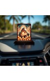 Car Desk/Table Top Lord Jesus Wooden Photo Stand 3x4 Inches, Compact & Stylish Spiritual Display For Car, Home & Office (Pack Of 1) (F14471)