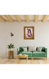 Bal Murali Krishna Photo Frame 10x14 Inches-Brown Wooden Frame For Home, Office & Temple Decoration And Gifting (F6277)