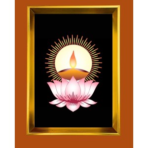 Golden Photo Frame - 18x22 Inches | Elegant Wooden Frame For Home, Office & Temple Decoration | Spiritual Wall & Table Decor And Gift Item Golden Photo Frame - 18x22 Inches | Elegant Wooden Frame For Home, Office & Temple Decoration | Spiritual Wall & Table Decor And Gift Item