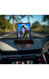 Car Desk/Table Top Lord Shiva Wooden Photo Stand â€“ 3x4 Inches, Compact & Stylish Spiritual Display For Car, Home & Office (Pack Of 1) (F15101)