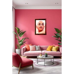 Swami Srila Prabhupada Ji Photo Frame For Wall & Table | 7x9 Inch Golden Cherry Finish | Decorative Swami Srila Prabhupada Ji Photo Frame For Home, Office & Pooja Room (F11526) Swami Srila Prabhupada Ji Photo Frame For Wall & Table | 7x9 Inch Golden Cherry Finish | Decorative Swami Srila Prabhupada Ji Photo Frame For Home, Office & Pooja Room (F11526)