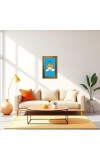 Anukulchandra Chakravarty Digital Golden Balck Color Photo Frame | Hindu Religious Wall Decor | 10x16 Inches - Inspirational Wall Art For Office, Home Decor - Ideal Spiritual Gift (F16517)