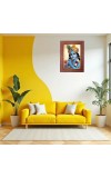 Lord Ram Maa Sita Photo Frame Religious Wall & Table Decor Frame | Lord Ram Maa Sita Spiritual Photo Frame For Home, Temple & Office | Decorative Hindu God & Goddess Frame (Pack Of 1) (